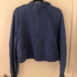 lululemon athletica Blue Half-Zip Hoodie